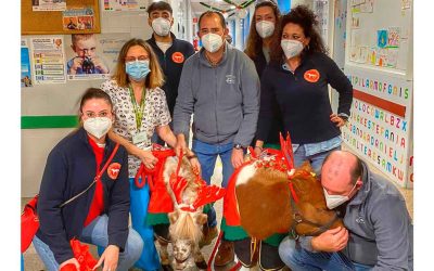 EL CABALLO VIAJERO FELICITA LA NAVIDAD A LOS NIÑOS HOSPITALIZADOS