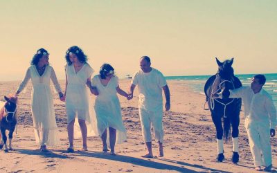 Programa de Equinoterapia en la playa de San Bruno